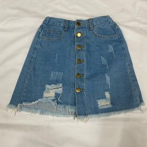 Light Blue Denim Skirt Size S